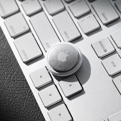 Film mbrojtës hidrogel Spigen AirSkin Shield për Apple AirTag, transparente mat, paketë 4+4