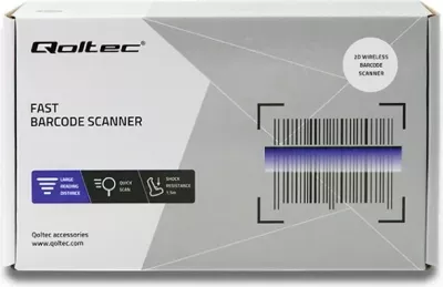 Qoltec 50868 Skaner lazer pa tela 1D | 2D | E zezë