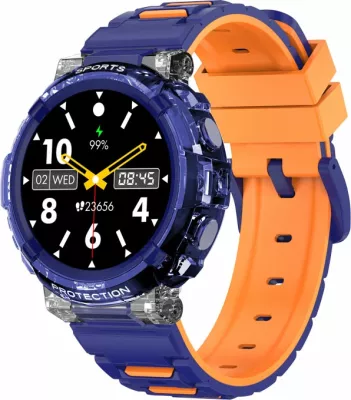 Smartwatch Moye Kronos Vibe 1.27\" LCD, Bluetooth thirrje, IP67, 5-7 ditë bateri, blu