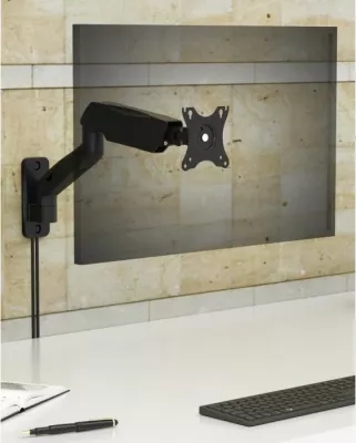 Mbajtëse muri për monitor ICYBOX IB-MS103-W, deri 32\", 2–9 kg, VESA 75x75/100x100, e zezë