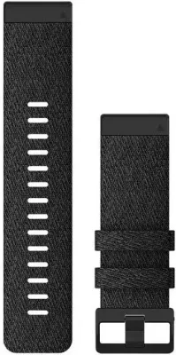 Rrip për smartwatch Garmin QuickFit® 26 Bands Nylon, Black Heathered