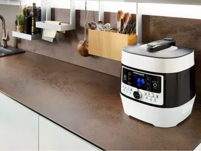 Multi-cooker ROMMELSBACHER MD 1000, 4L, digjital, zi/bardhë
