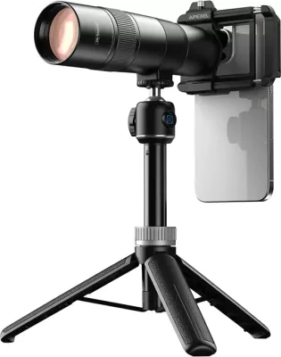 Lentë zmadhimi 30X me tripod për celular, Apexel APL-T30XJJ028, set