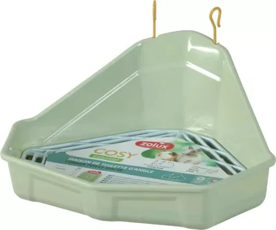 Tualet qoshe për lepur ose kavje ZOLUX Cosy, mikrofibër, gjelbër