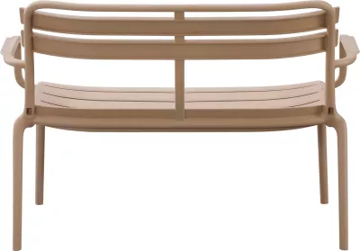 Stol dy vendësh KORVER, polipropilen, ngjyrë kapuçino, FH6332.04, 113x65x76cm