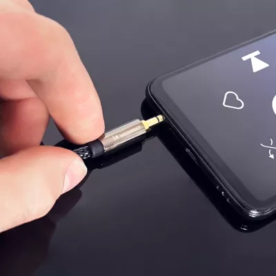 Kabllo audio AUX Wozinsky WACMJB-1M, 1.5m, mini jack 3.5mm, e zezë