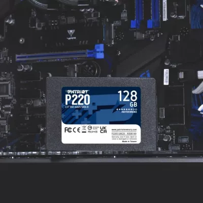 SSD disk PATRIOT P220 128GB 2.5" SATA3, e zezë