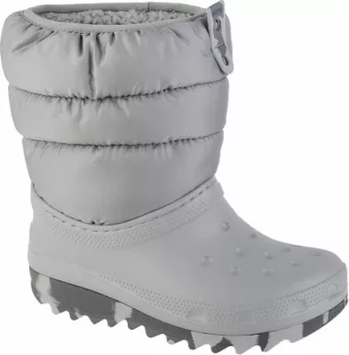 Çizme për fëmijë Crocs Classic Neo Puff, gri [Madhësia: W29 L30] [Gjinia: Fëmijë] [Gjinia: Vajza]