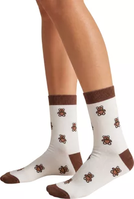 Çorape të shkurta për femra I am Corto 4 Disegni, Sour Cream