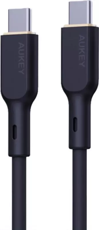 Kabllo AUKEY CB-SCC101 USB-C Type-C PD 100W 5A 1m Silikon, e Zezë