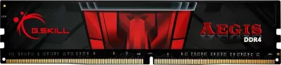 RAM Memorje G.Skill Aegis F4-3000C16S-8GISB 8GB DDR4 3000MHz CL16 1x8GB UDIMM, zi dhe kuqe