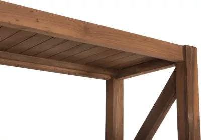 Raft librash KITAKU FH9798 dru tik i ricikluar, ngjyrë natyrale, 150x45x200H cm