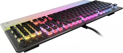 Tastierë mekanike gaming Turtle Beach Vulcan II Max, TITAN II Optical Red, full size, RGB, me mbështetëse dore, e zezë
