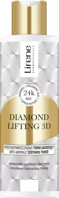 Tonik për fytyrë Lirene Diamond Lifting 3D Anti-Wrinkle Soothing për femra, 200ml