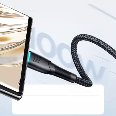 Kabllo Joyroom Starry Series SA32-AC6, USB-A në USB-C, 1m, 100W, e zezë