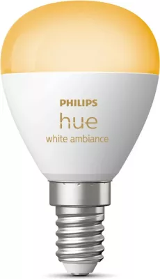 Llambë e mençur Philips Hue White ambience Lustre, Bluetooth, LED, E14, P45, Bardhë