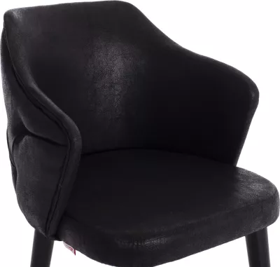 Karrige për bar profesionale FH9281.14, lloj NUBUCK, dru i zi, 50x62x108,5H cm