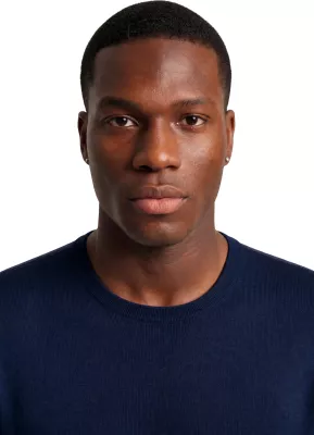 Xhemper për meshkuj Calvin Klein Merino RWS Crew Neck K10K109474, i kaltër [Madhësia: S]