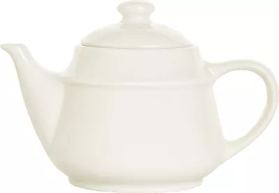 Çajnik Fine Dine Crema 500 ml, porcelan i vitrifikuar, krem, set 6 copë