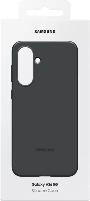 Mbështjellës silikon Samsung EF-PA366CBEGWW për Galaxy A36 5G, zi