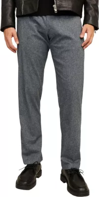 Pantallona për meshkuj Jack & Jones JPSTKANE JJHERRINGBONE 12259594, gri [Madhësia: XS]