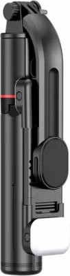 Selfie stick me tripod Tech-Protect L05S me Bluetooth dhe dritë LED, i zi
