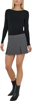 Shorce skort për femra Jacqueline de Yong JDYCLEO MW Skort TLR 15371362, gri e errët [Madhësia: S]