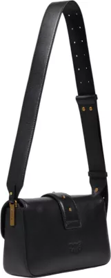 Çantë shpatulle Pinko Love One Mini Slouchy FL 104340 A0QO, e zezë
