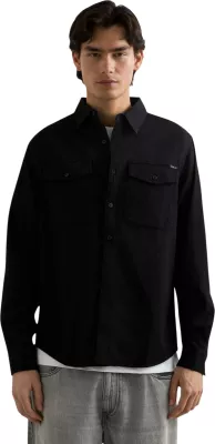Këmishë denim për meshkuj Replay M4124, e zezë