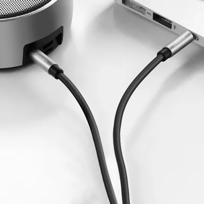 Kabllo audio AUX Ugreen AV119 10733, 1m, mini jack 3.5mm, e zezë