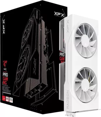 Kartelë grafike XFX Swift AMD Radeon RX 9060 XT OC 8GB GDDR6 128-bit HDMI 2x DisplayPort, e bardhë