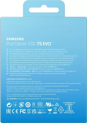 SSD portabël Samsung MU-PH2T0S, 2 TB, USB 3.2 Gen 1, Zi