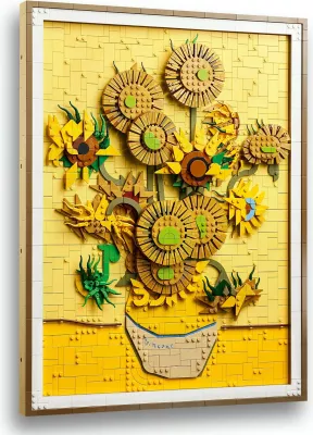 Set ndërtimi LEGO Art 31215 Vincent van Gogh Sunflowers, shumëngjyrësh