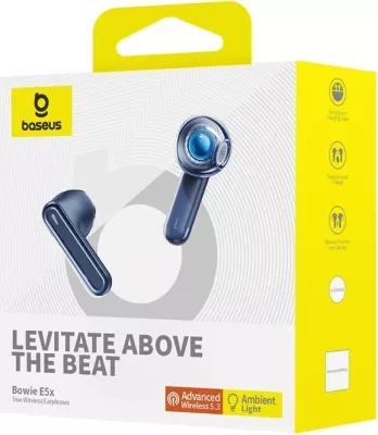Dëgjuese Baseus Bowie E5X True Wireless Stereo (TWS), të kaltërta