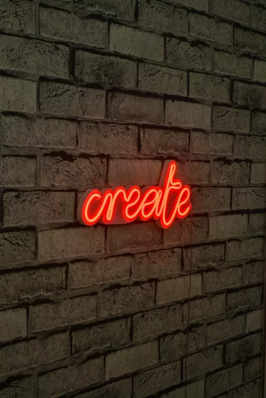 Dritë dekorative plastike LED, 'create', ngjyrë e kuqe