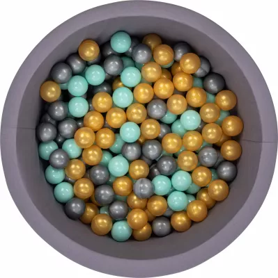 Pishinë topash për fëmijë, Bubble Pops v1, gri, Evila Originals