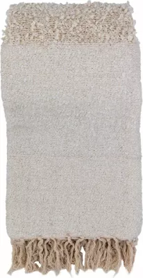 Batanije dekorative SIMPUL, ngjyrë e bardhë-bezhë, 180x240cm