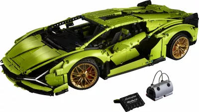 Set ndërtimi LEGO Technic Lamborghini Sián FKP 37, 8 vjeç e lart, Plastik, 457 pjesë, shumëngjyrësh