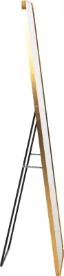 Pasqyrë qëndruese në dysheme, kornizë alumini, ngjyrë ari, BOELY FH9577.30, 40x35x160H cm