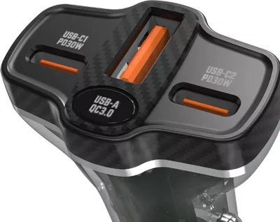 Karikues veture Dudao R78, 78W, 2xUSB-A QC, USB-C PD, i zi