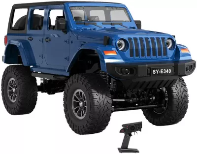 Makine me telekomandë Double Eagle Jeep Crawler Pro E340-003, 1:14, Kaltër