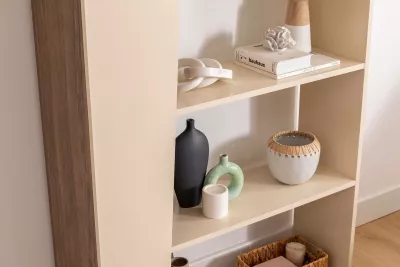 Raft librash Hanah Home, Clark, ngjyrë arrë dhe bezhë