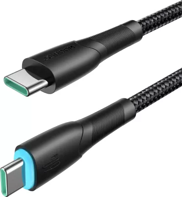 Kabllo USB-C në USB-C Joyroom Starry Series SA32-CC3, 1m, 60W, e zezë