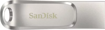 USB memorje SanDisk Ultra Dual Drive Luxe SDDDC4-128G-G46 128GB USB-C/USB-A USB 3.2 Gen 1, argjend