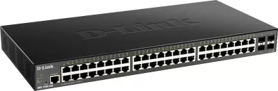 Switch D-Link DGS-1250-52X/E, 48 porte Gigabit, 4x SFP+, rackmount, i zi