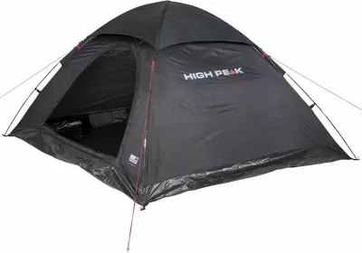 Tendë kampingu për katër persona High Peak Monodome 4 10310, e zezë