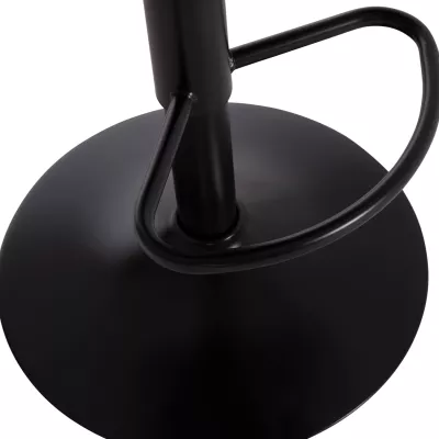 Karrige për bar rrotulluese DIANA, kadife rozë e zbehtë, metal i zi mat, FH202.42, 44x52x109cm, set prej 2 copësh