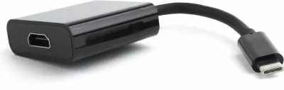 Adapter USB-C në HDMI Gembird A-CM-HDMIF-01 USB 3.1 (USB-C mashkull në HDMI femër), i zi