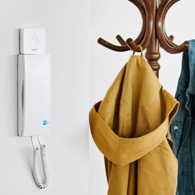 Buton smart Nuki Opener, Bluetooth 5.0, i bardhë