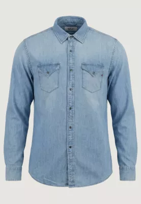 Këmishë për meshkuj Replay REGULAR M4860T.000.26C 12B, denim e çelët [Madhësia: XXXL]